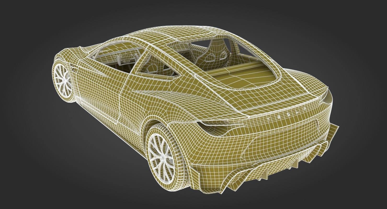 2020 Tesla Roadster Red Multi-Coat 3D model_26