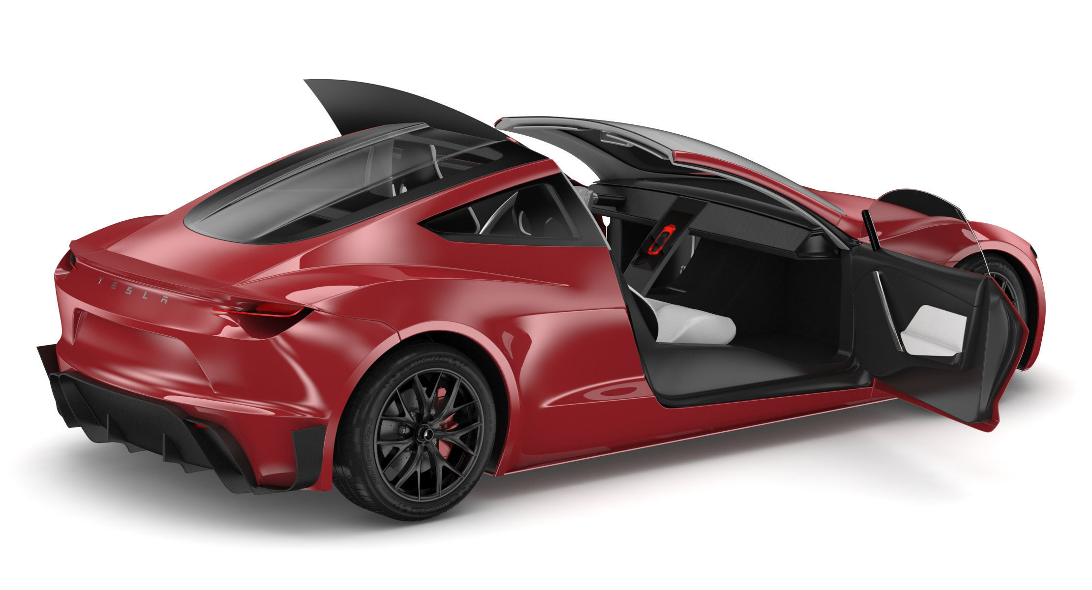 2020 Tesla Roadster Red Multi-Coat 3D model_15