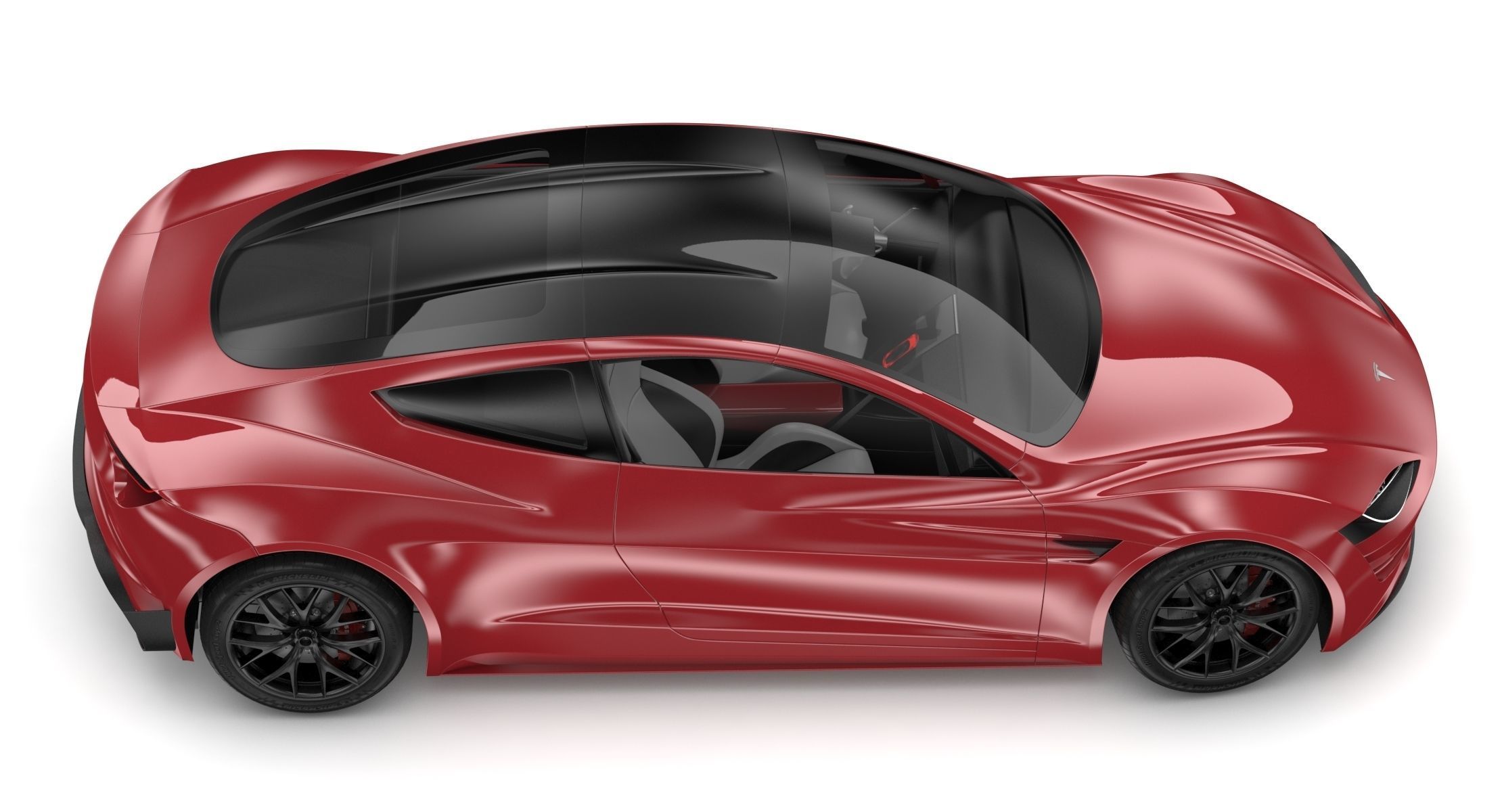 2020 Tesla Roadster Red Multi-Coat 3D model_6