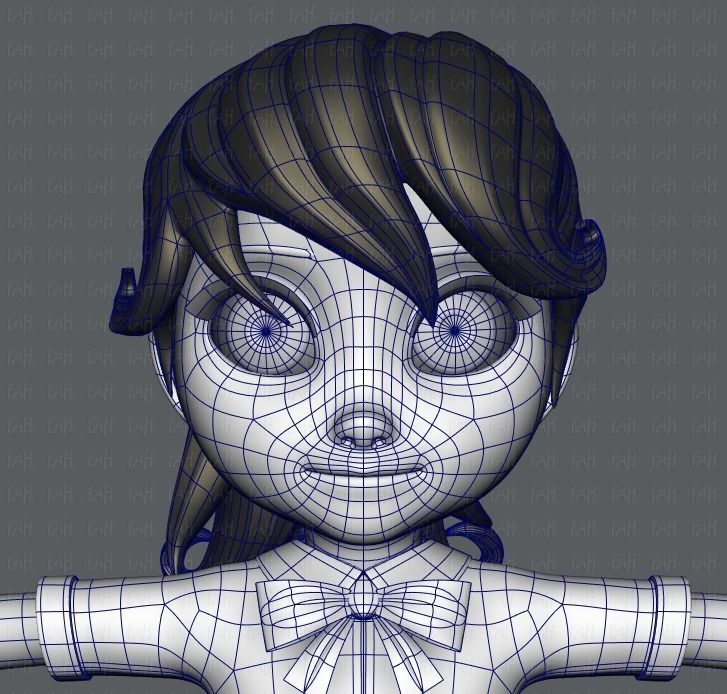 Girl 3D model V04 3D model_26