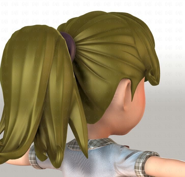 Girl 3D model V04 3D model_21