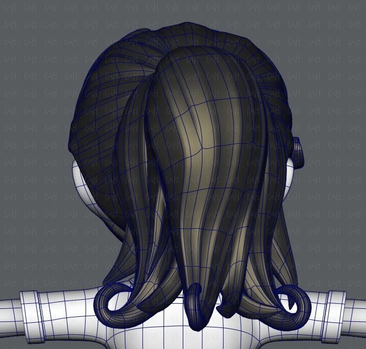 Girl 3D model V04 3D model_30