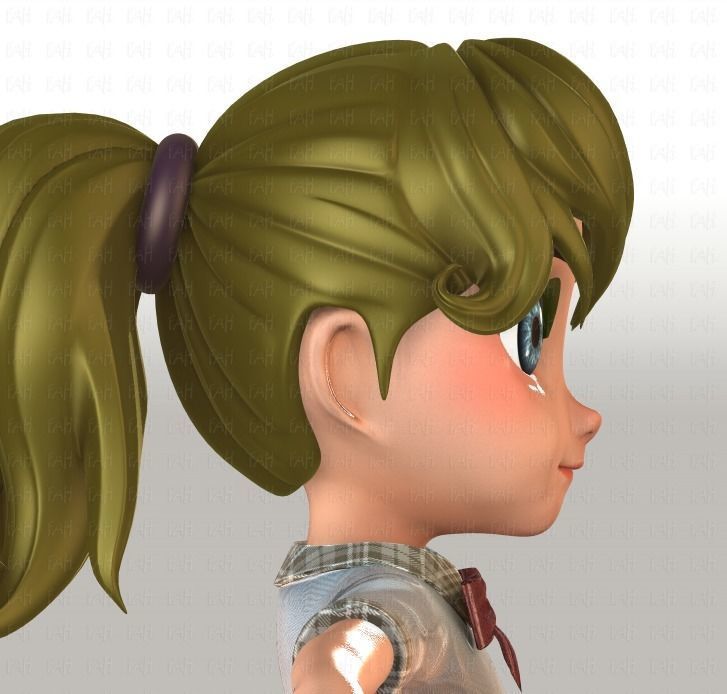 Girl 3D model V04 3D model_20