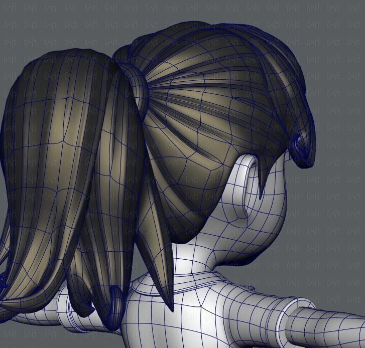 Girl 3D model V04 3D model_29