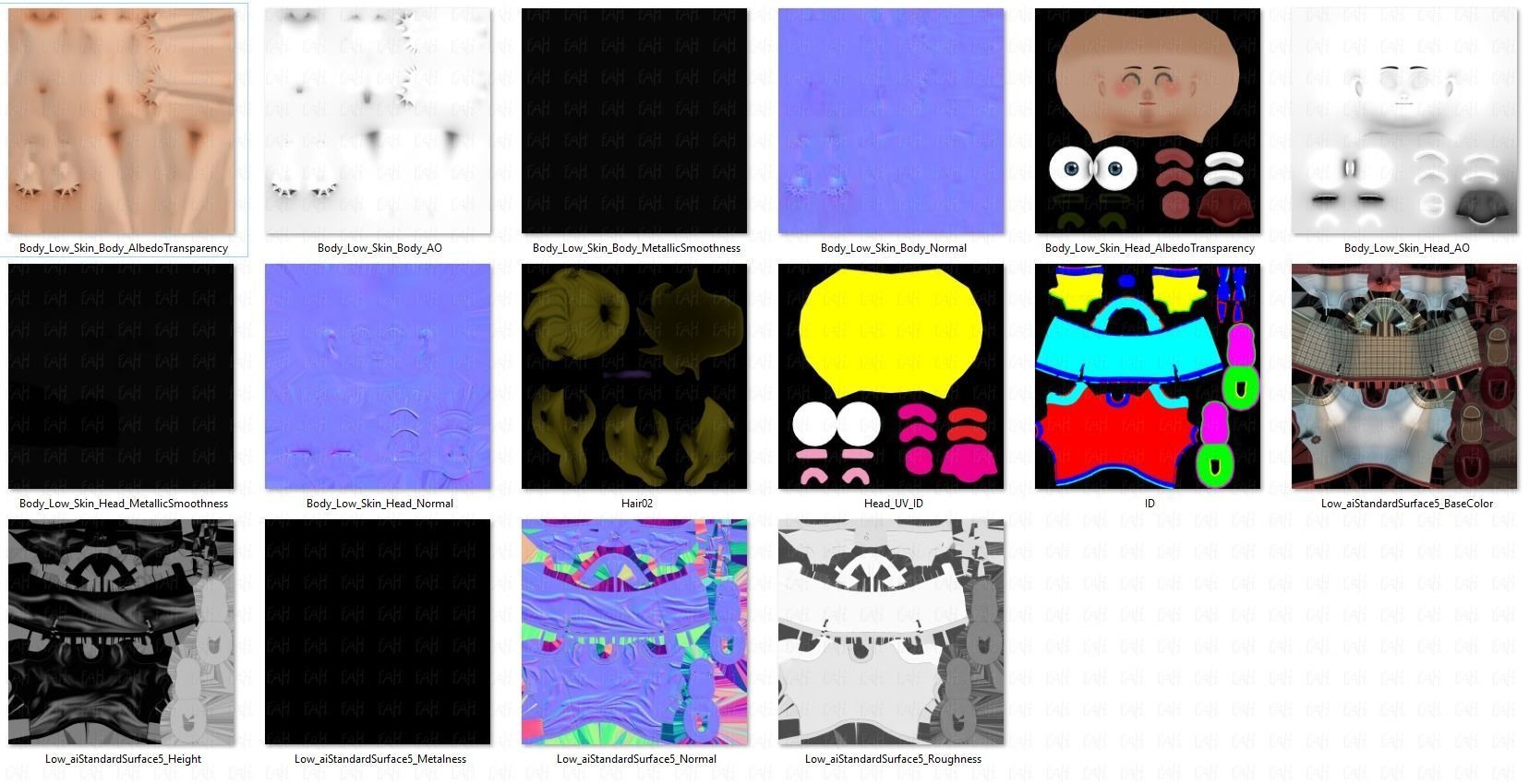 Girl 3D model V04 3D model_39