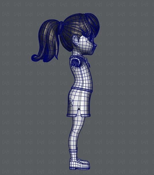 Girl 3D model V04 3D model_11