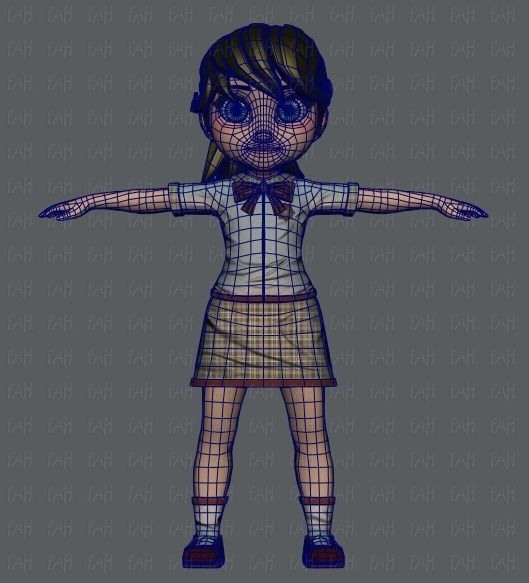 Girl 3D model V04 3D model_37