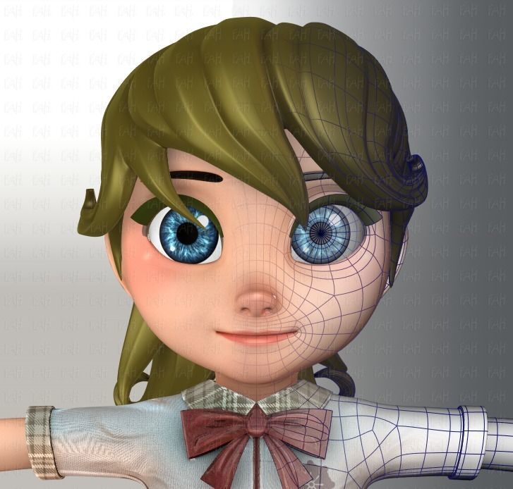 Girl 3D model V04 3D model_17