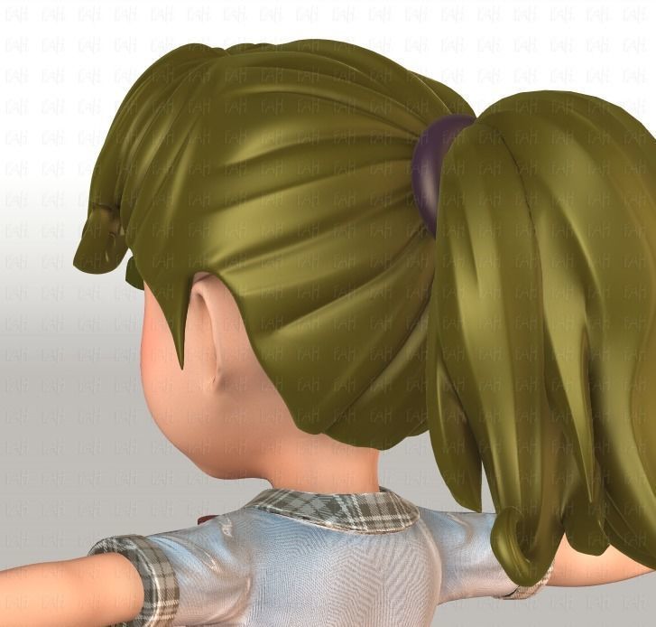 Girl 3D model V04 3D model_23