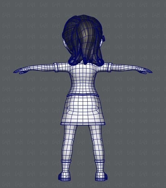 Girl 3D model V04 3D model_13
