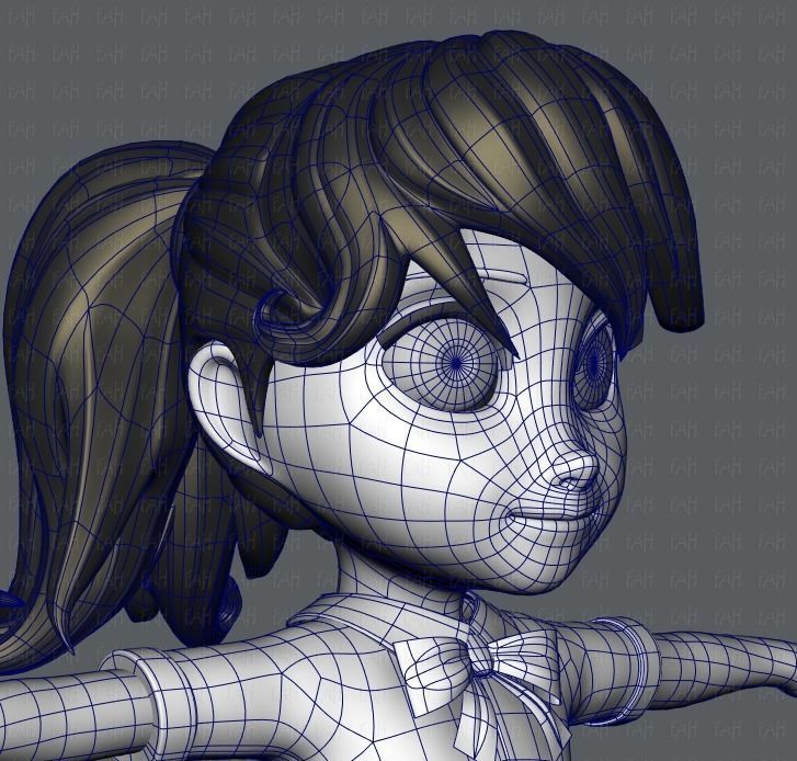 Girl 3D model V04 3D model_27