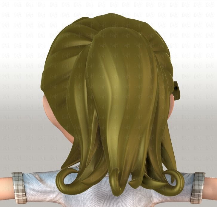 Girl 3D model V04 3D model_22