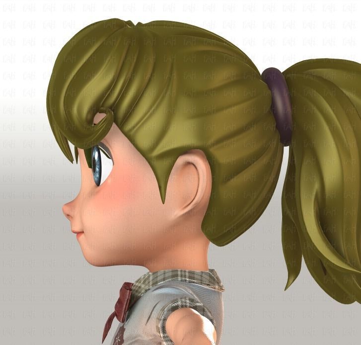 Girl 3D model V04 3D model_24