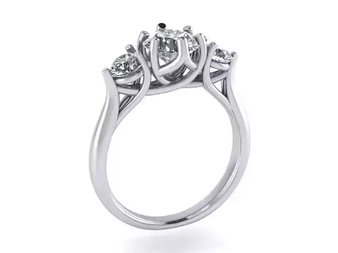 JEWELRY ENGAGEMENT RING STL FILE FOR DOWNLOAD AND PRINT- CC39 3D