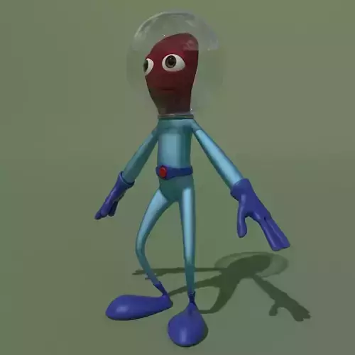 Cartoon Alien 3D model
