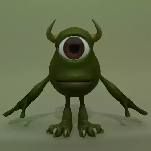 Cartoon Monster Cyclops