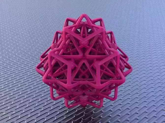 BRO WOVEN OCTAHEDRON 3D print model