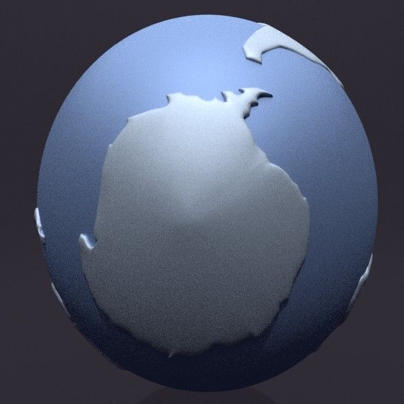 Globe Planet Earth  3D model_5