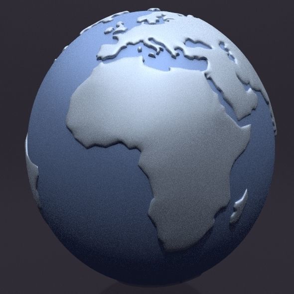 Globe Planet Earth  3D model_4