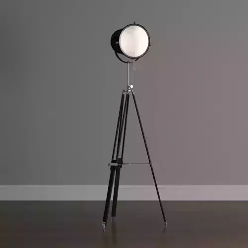 Miretti  Chrome Floor Lamp