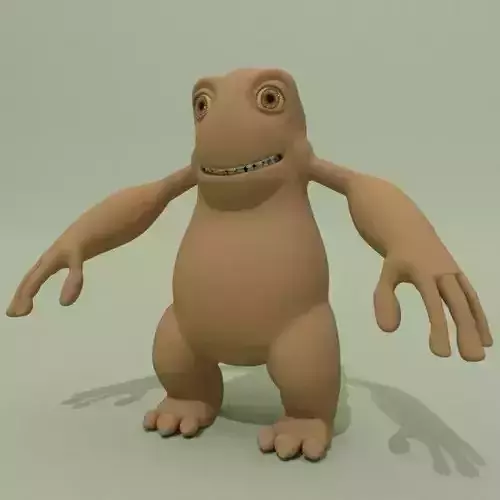 Cartoon Monster Base Mesh