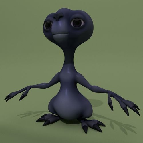 Cartoon Monster Alien Vally 3D model
