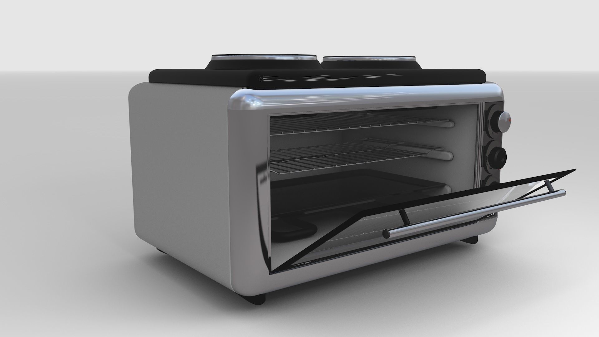 cooker toaster oven 3D model_1