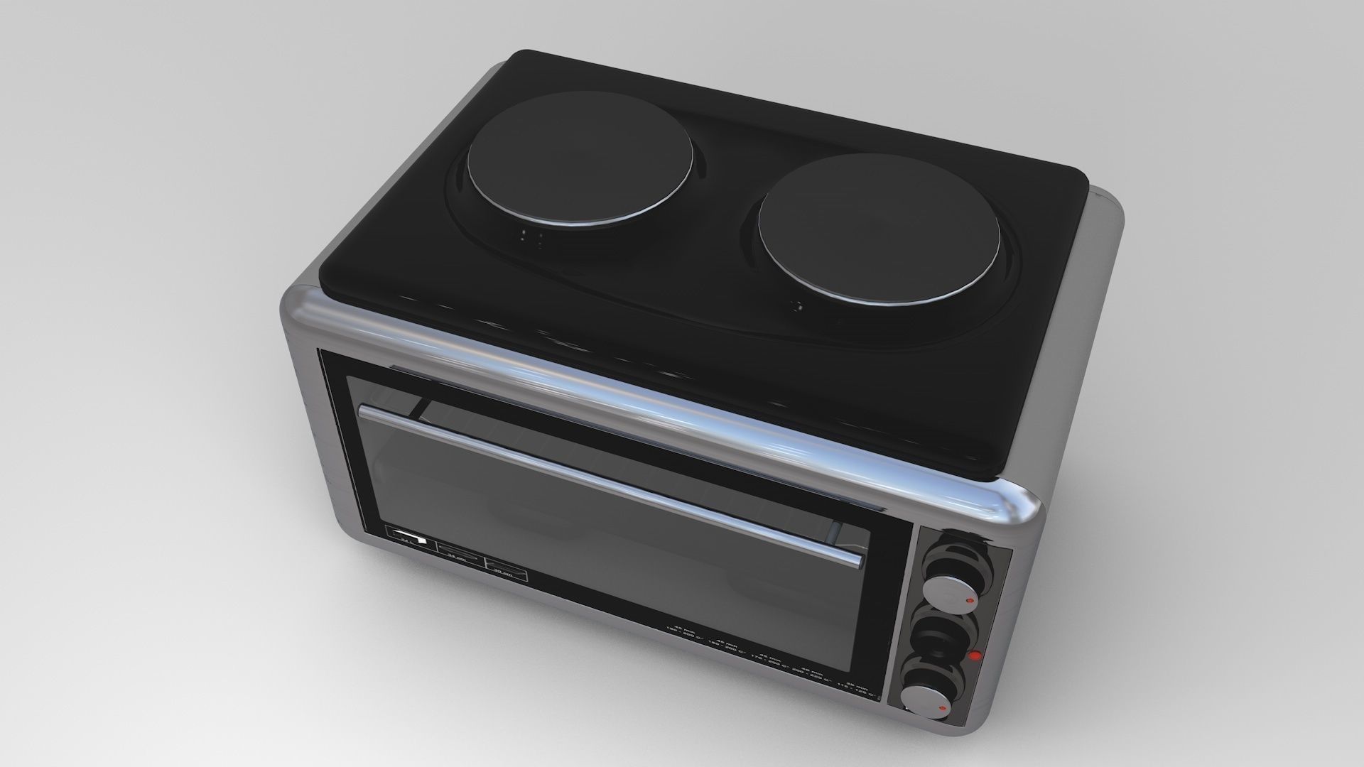 cooker toaster oven 3D model_2