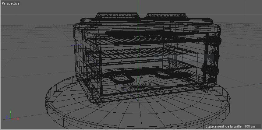 cooker toaster oven 3D model_4