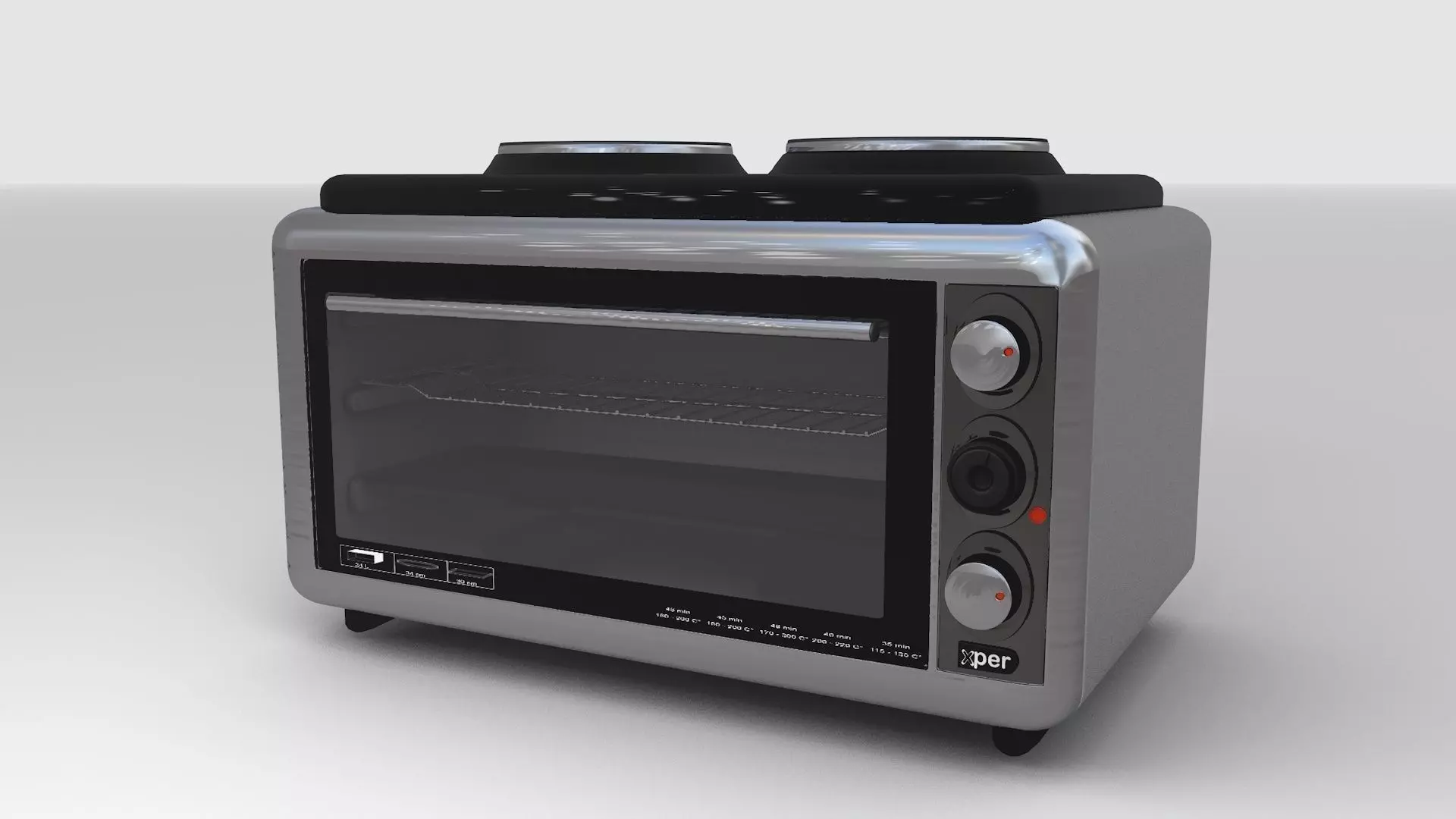 cooker toaster oven 3D model_0