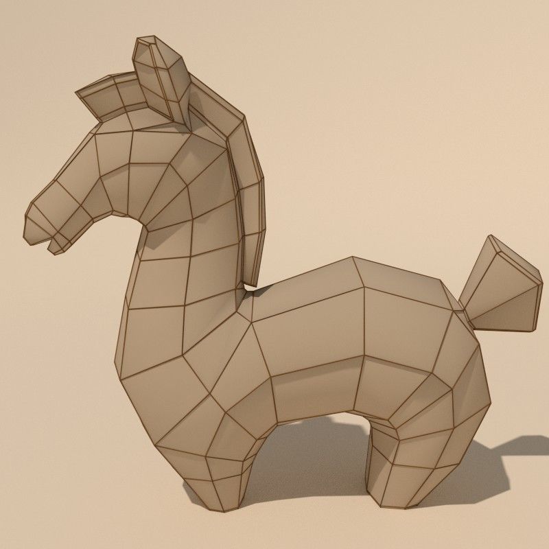 MISC Horse Statuettes Collection 2 3D model_16