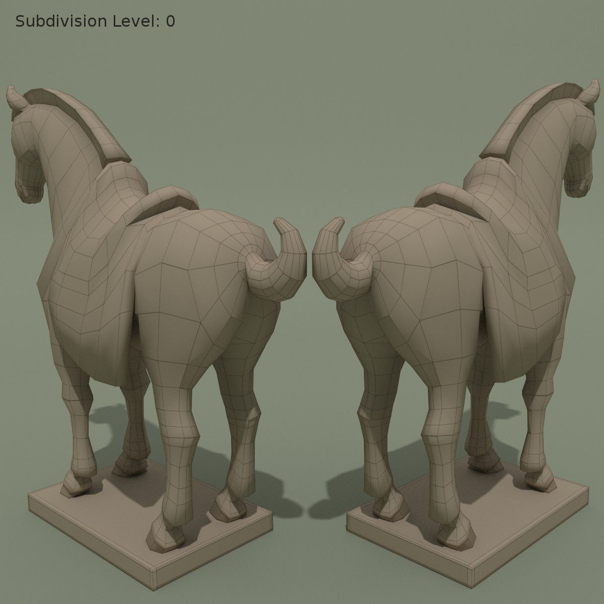 MISC Horse Statuettes Collection 2 3D model_10