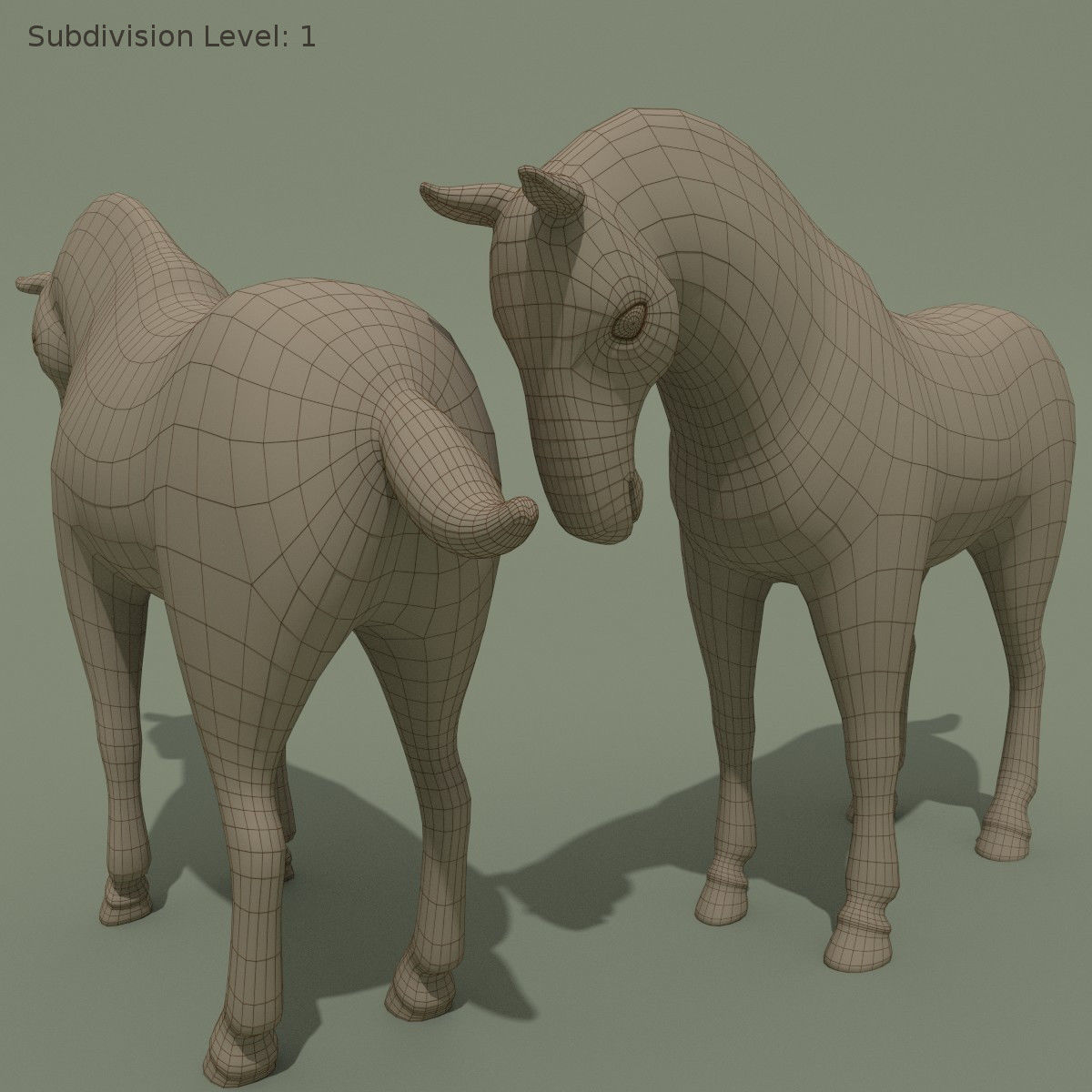 MISC Horse Statuettes Collection 2 3D model_26