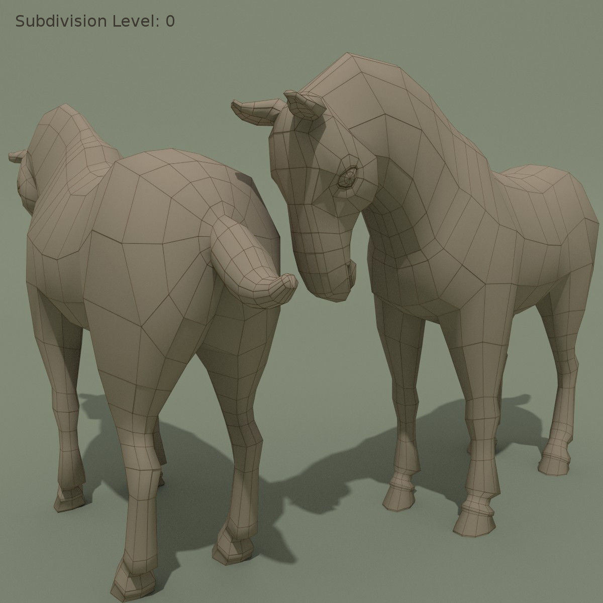 MISC Horse Statuettes Collection 2 3D model_25