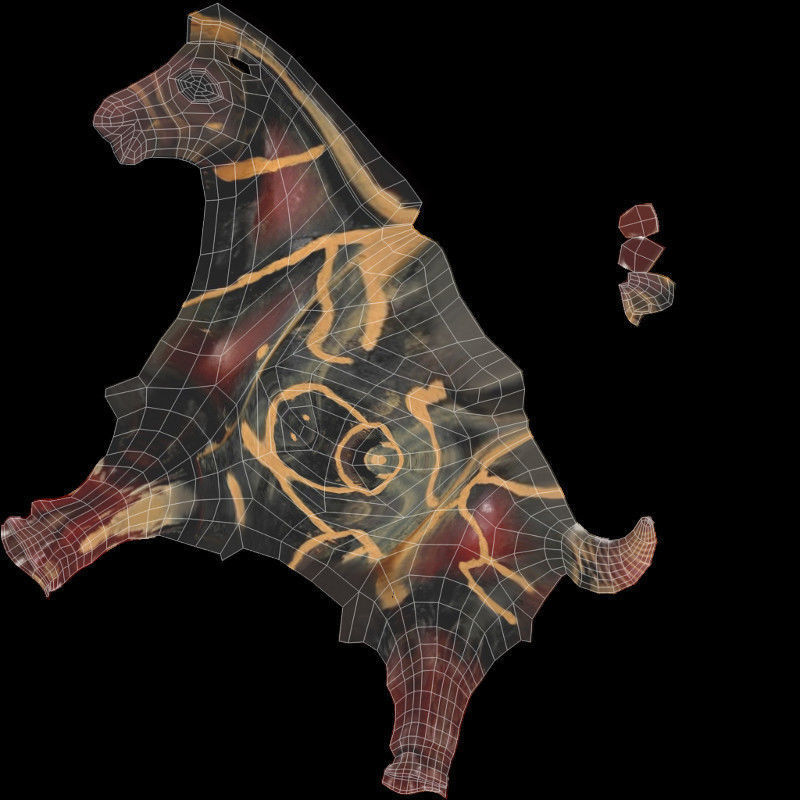 MISC Horse Statuettes Collection 2 3D model_12