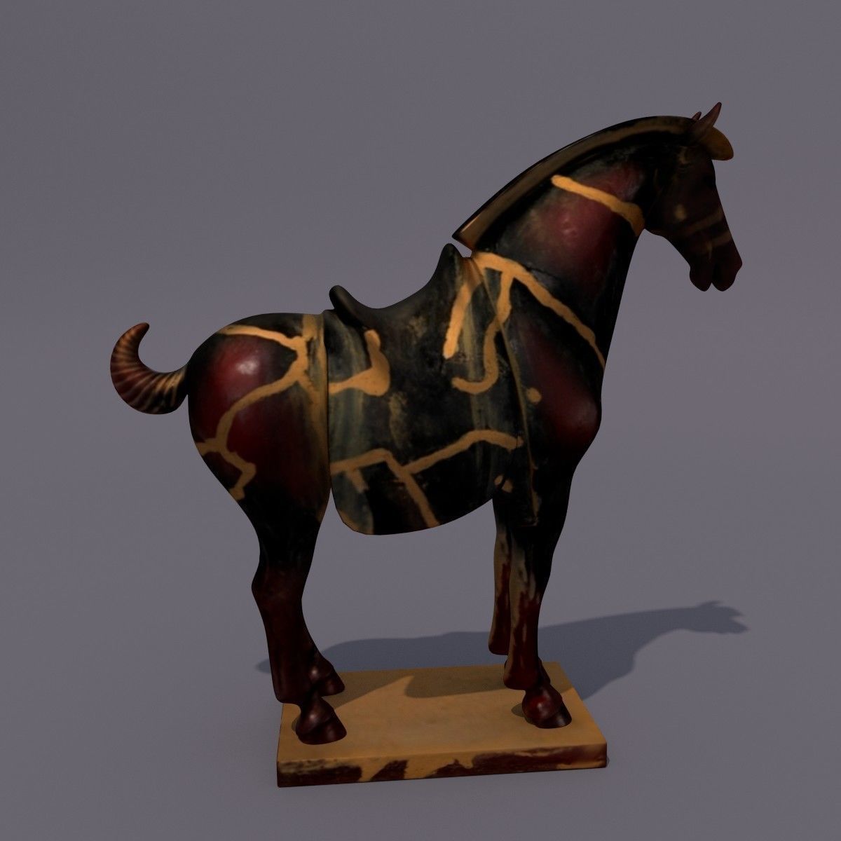 MISC Horse Statuettes Collection 2 3D model_5
