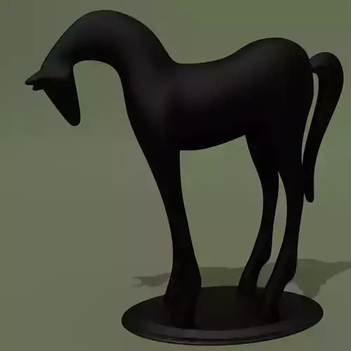 Horse Statuette Modern Minimalism