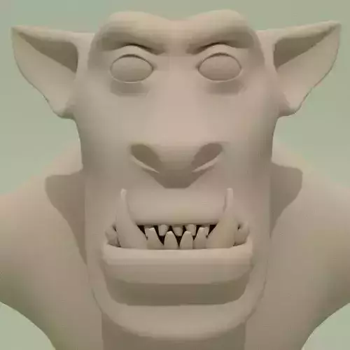 LowPoly Monster Base Mesh 