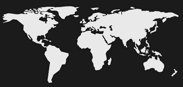 LowPoly World Map Low-poly 3D model