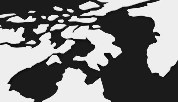 World Map with Countries  3D model