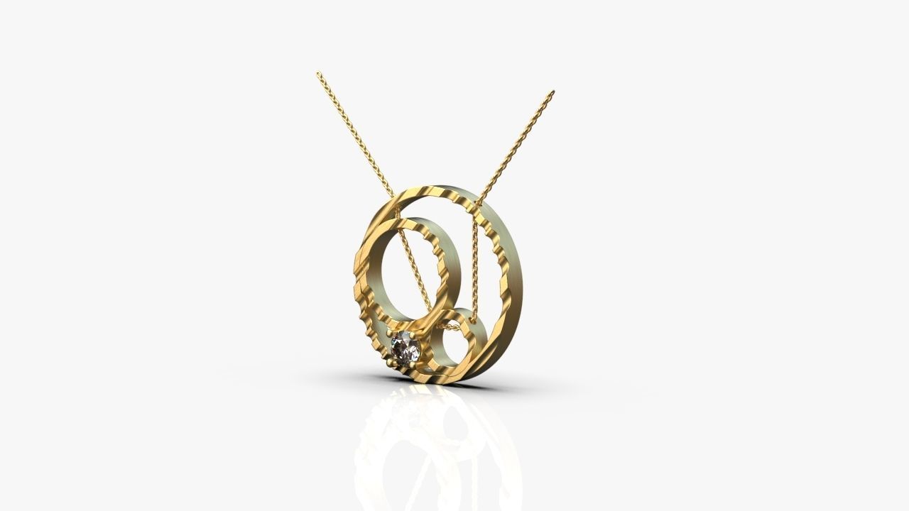 Modern pendant 3D print model_7