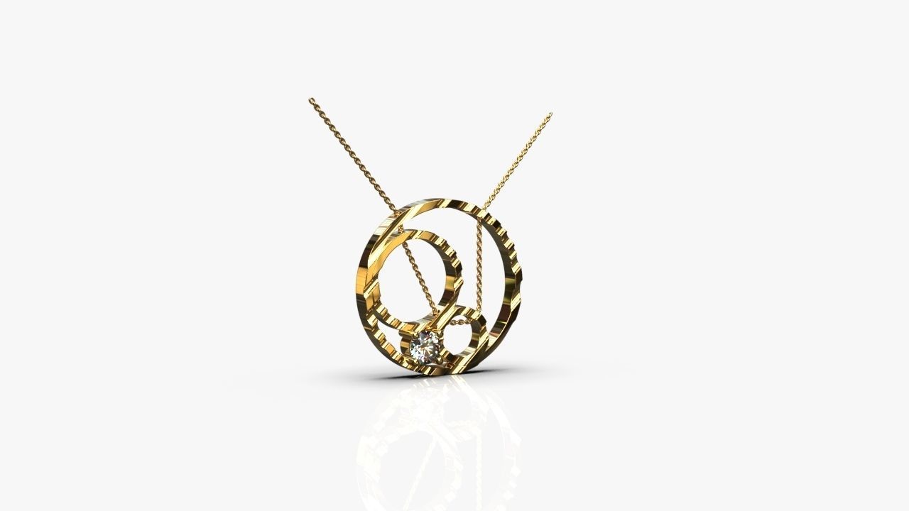 Modern pendant 3D print model_1
