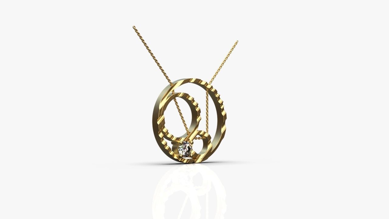 Modern pendant 3D print model_8