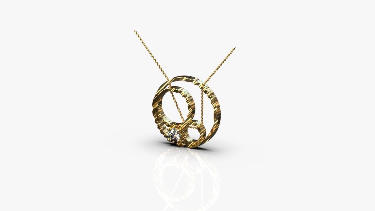 Modern pendant 3D print model_3