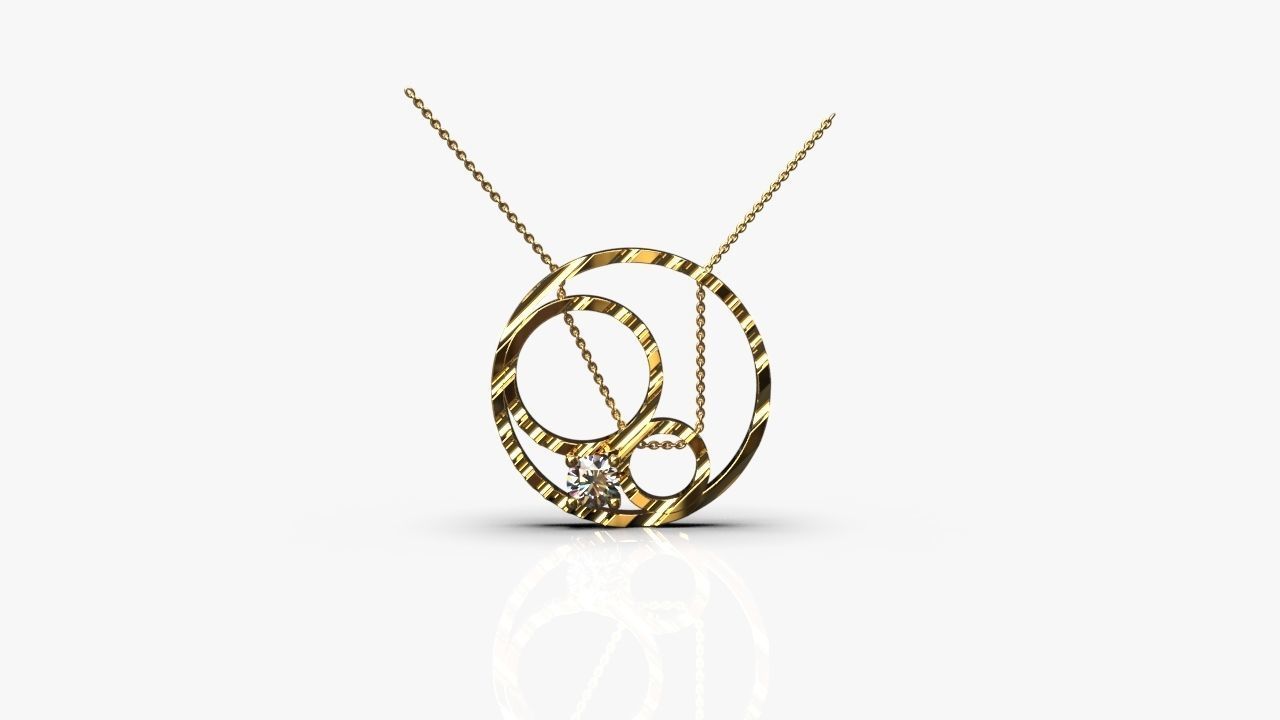 Modern pendant 3D print model_2