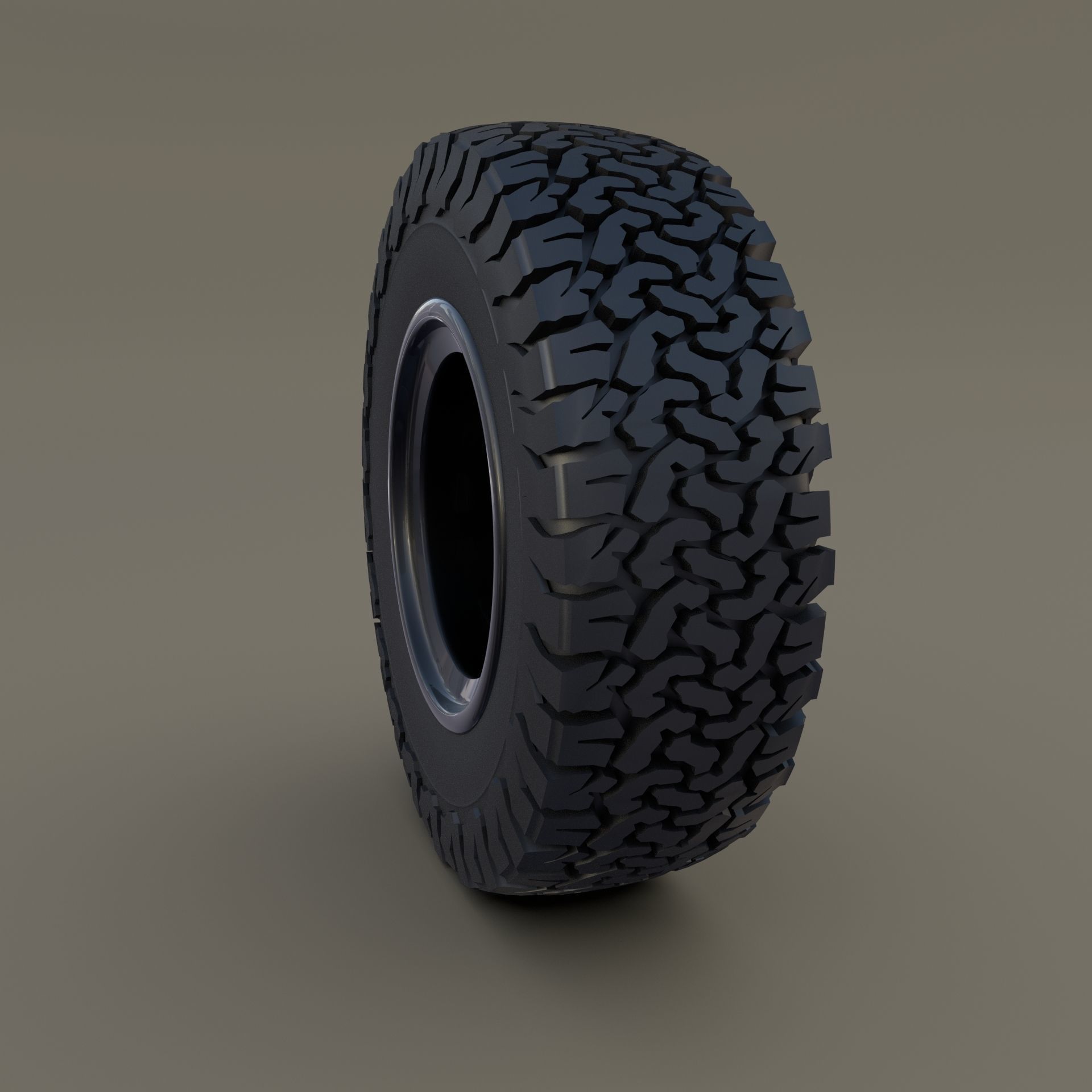 Offroad Alloy Wheel AT 3D model_1