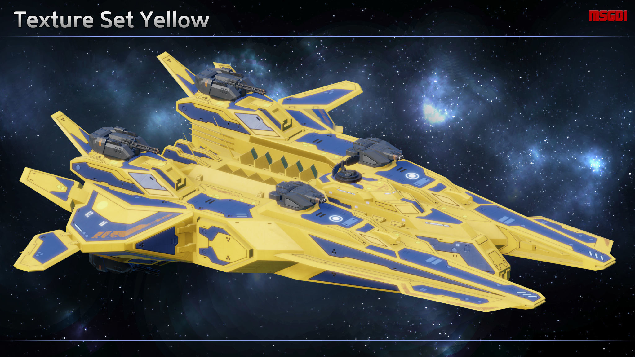 Spaceship Frigate Sunfire Low-poly 3D model_10