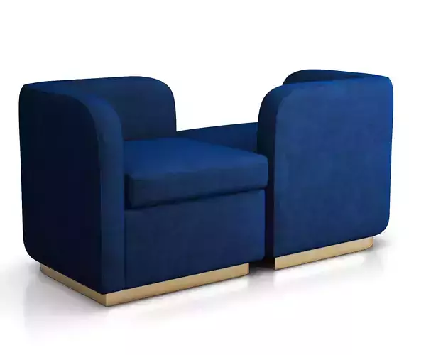Roar  Rabbit Tete A Tete Chair by West Elm 3D model