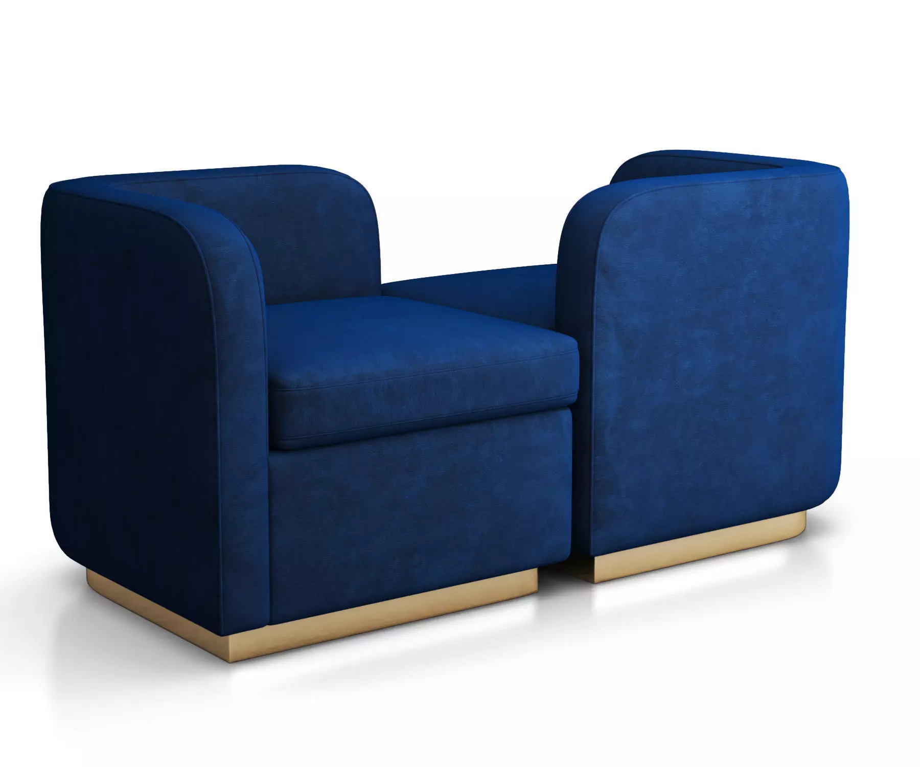 Roar  Rabbit Tete A Tete Chair by West Elm 3D model_0