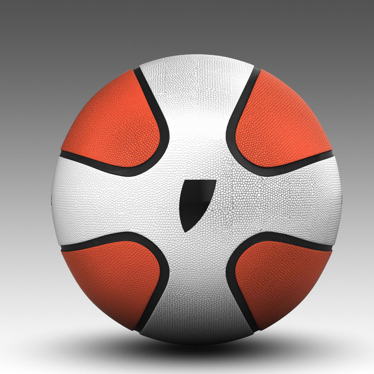 Basketball ball Star bicolor Low-poly 3D model_13